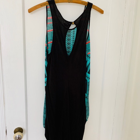 Turquoise Southwest Pattern Tank Top - Picture 4 of 7